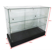 Vitrina Horizontal Full Vidrio Templado de 2 Niveles KS-006