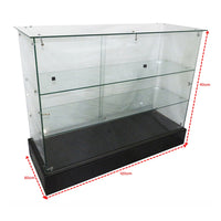 Vitrina Horizontal Full Vidrio Templado de 2 Niveles KS-006