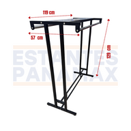 Perchero de Ropa Doble Lado Negro 129x119x57cm XBH-CR06