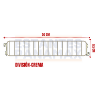 División de Hierro Crema 9.5x50cm DIV50-CR
