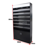 Mueble de MDF Negro para Cigarrillos 6 Niveles con LED 213x112x30cm KW-021