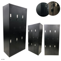 Casillero de Metal Negro de 6 Compartimientos 48-7003 Lockers.