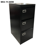 Archivador de Metal Negro de 3 Gavetas 11-2208