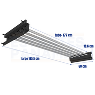Set de 5 Tubos de Hierro para Rack de Bodega 60cm PMX-1241