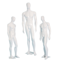 Maniquí Cuerpo Completo Masculino Adulto Fuerte Blanco HMAN-021