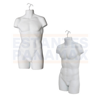 Silueta Torso y Pierna de Hombre Blanco I-938