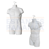 Silueta Torso y Pierna de Hombre Blanco I-938