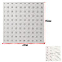 Lamina de MDF Perforado Blanco 600x600x5mm PMX-1225