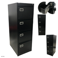 Archivador de Metal Negro de 4 Gavetas 48-7019