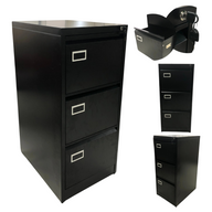 Archivador de Metal Negro de 3 Gavetas 48-7016
