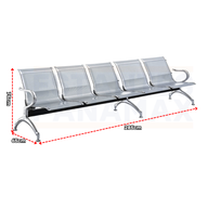 Silla de Espera Metálica de 5 Asientos 75x285x65cm KY-P005