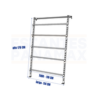 Set de 5 Tubos para Góndolas PMX-1246
