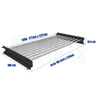 Set de 9 Tubos de Hierro para Rack de Bodega 100cm Ancho PMX-1242