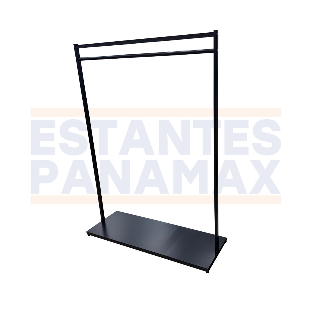 Perchero de Ropa Sencillo Negro 150x120x40cm XBH-CR02