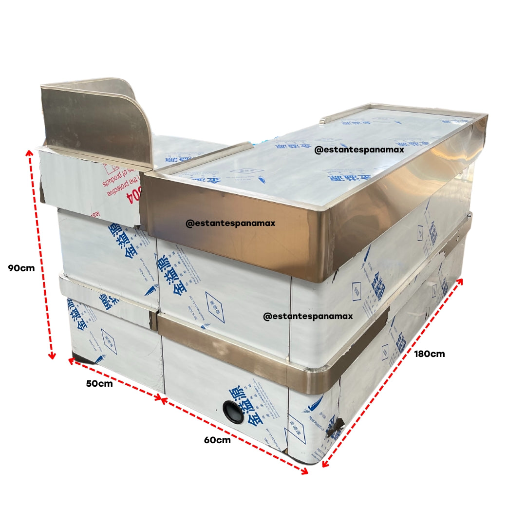 Mostrador de Caja en Acero Inoxidable 304 Izquierdo CI-304 & Derecho CD-304