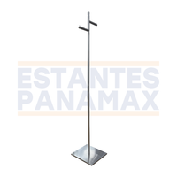 Rack de Ropa 2 Lados en Acero Inoxidable 180x35x35cm XBH-CR04