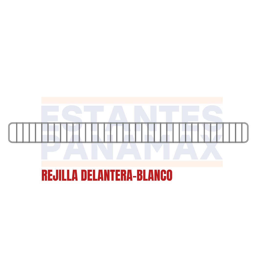 Rejilla de Hierro Delantera Blanco 9.5x115cm RD115-BL