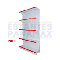 Góndola Pared Perforado Blanco 5 Niveles 230x120x35cm 125kg/nivel PMX-1191