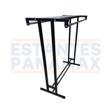 Perchero de Ropa Doble Lado Negro 129x119x57cm XBH-CR06