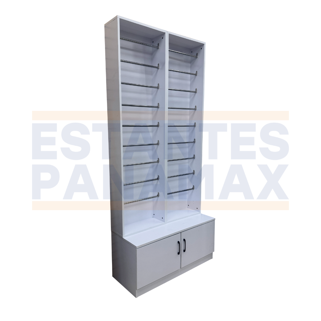 Mueble MDF con Gaveteros 18 Niveles de Rollo Blanco 220X100X40cm KD-011 / KW-025