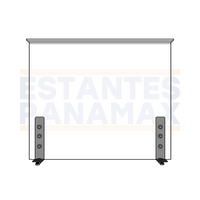 Protector de Acrílico para 50x60cm para Mostradores de Caja ACR-5060