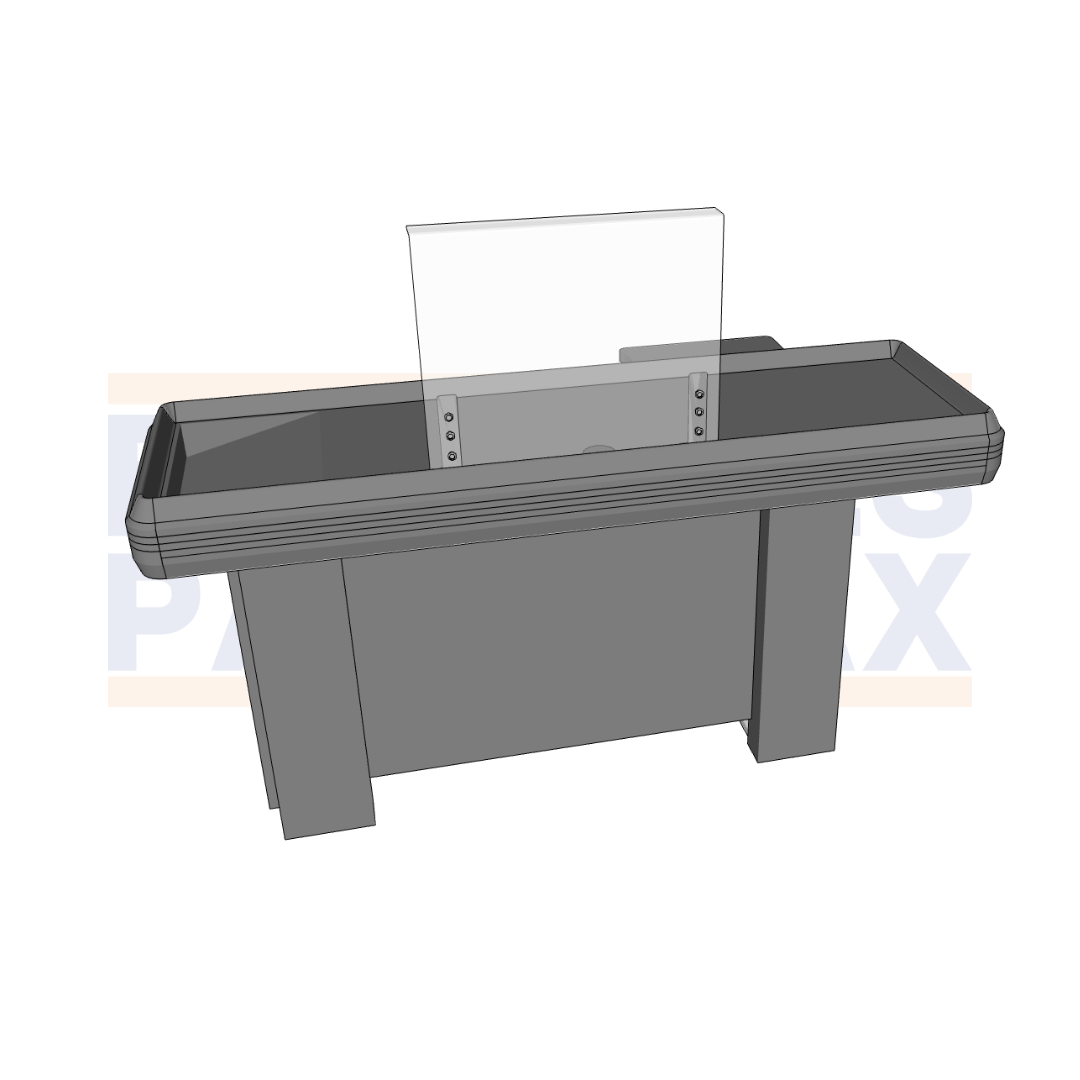 Protector de Acrílico para 50x60cm para Mostradores de Caja ACR-5060