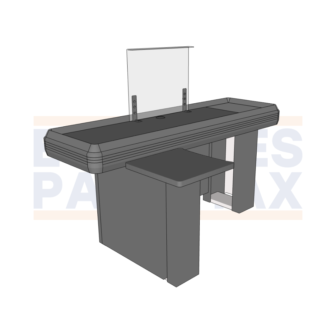Protector de Acrílico para 50x60cm para Mostradores de Caja ACR-5060