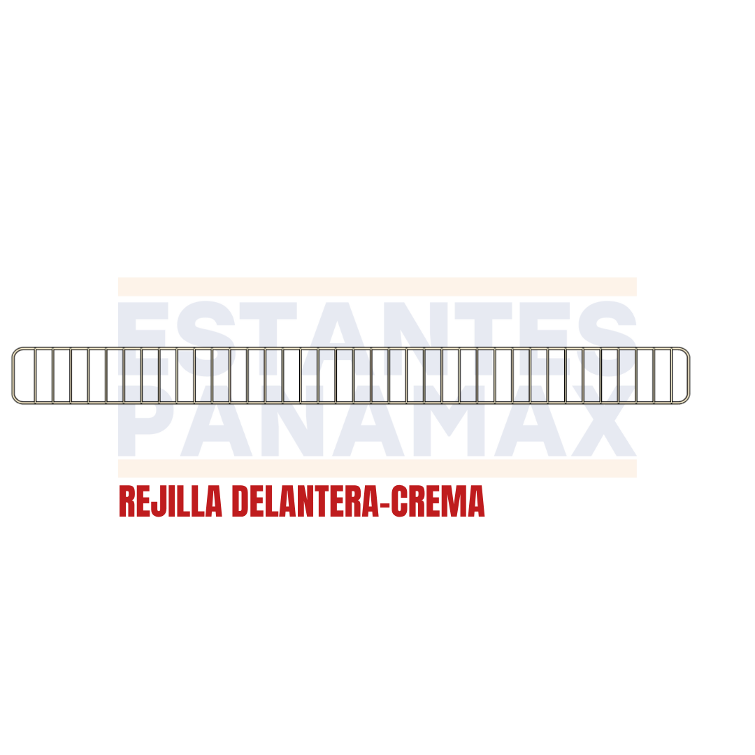 Rejilla de Hierro Delantera Crema 9.5x115cm RD115-CR