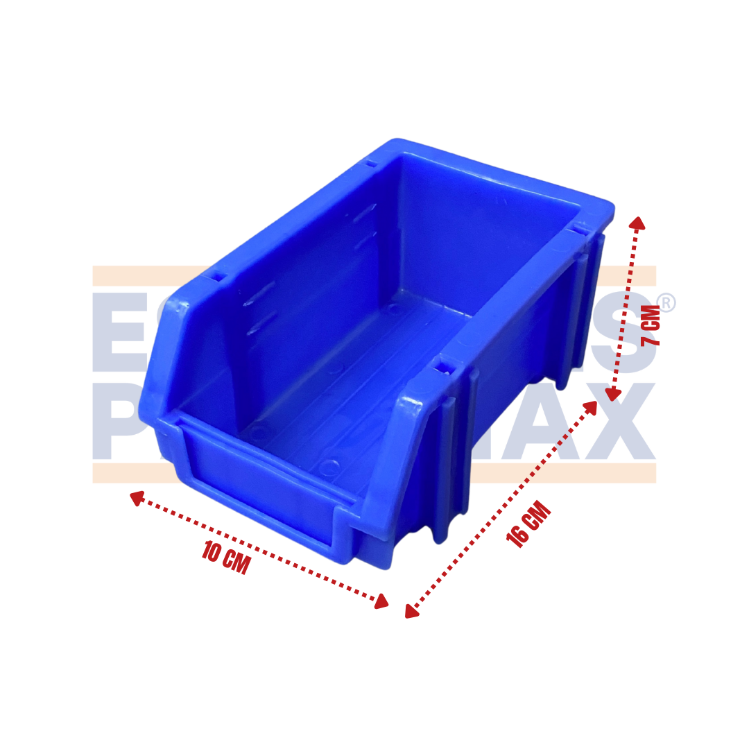 Organizador Plástico Azul 7x10x16cm B5