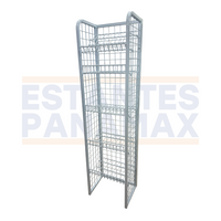 **CALIBRE GRUESO** Rack para Snacks de 5 Niveles Blanco 150x40x30cm 75kg/Nivel PMX-1295