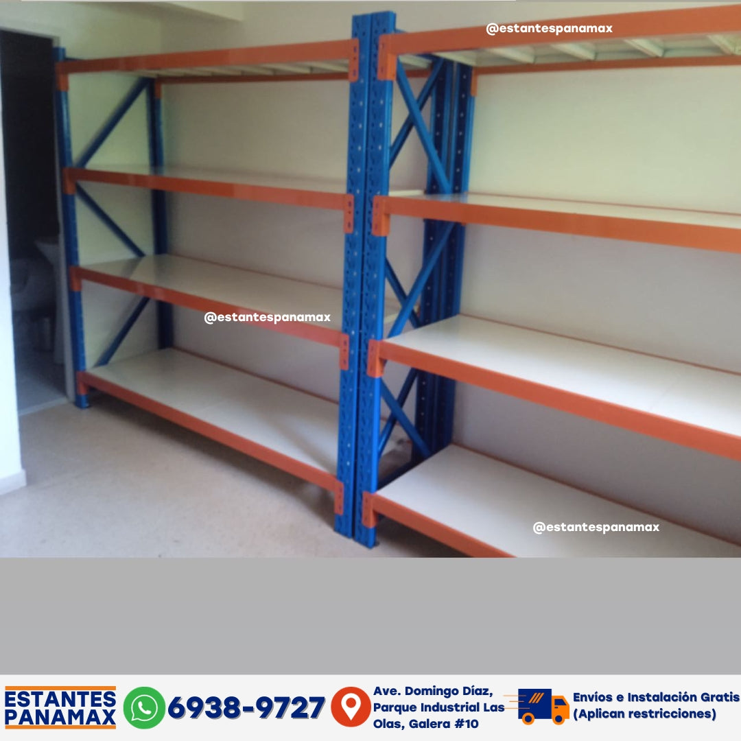 Rack para Bodega de Carga Mediana de 4 Niveles PMX-1081 – Estantes Panamax