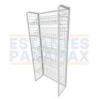 **CALIBRE GRUESO** Rack para Snacks de 5 Niveles Blanco 150x70x30cm 75kg/Nivel PMX-1294