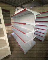 **MODELO ECONÓMICO** Góndola Doble Perforado Blanco 5 Niveles 180x120x100cm 75kg/nivel PMX-3003-D