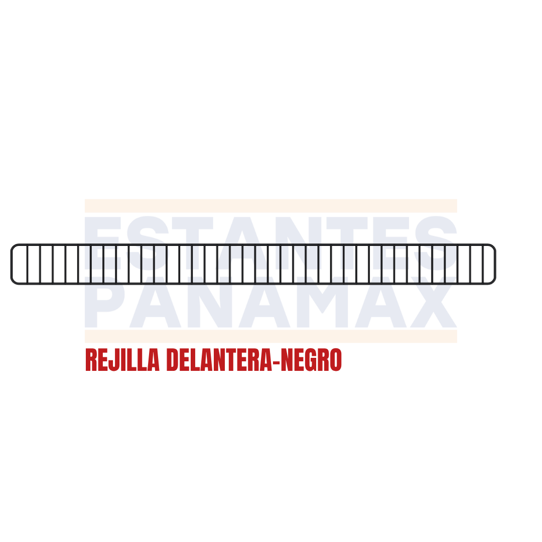 Rejilla de Hierro Delantera Negro 9.5x115cm RD115-NE
