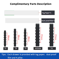 Organizador Plástico Azul #2 500*350*170mm