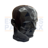 Maniquí de Cabeza Hombre con Relieve Color Negro PMX-1300