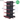 **MODELO ECONÓMICO** Góndola Doble Perforado Negro 5 Niveles 180x120x100cm 75kg/nivel PMX-3002-D