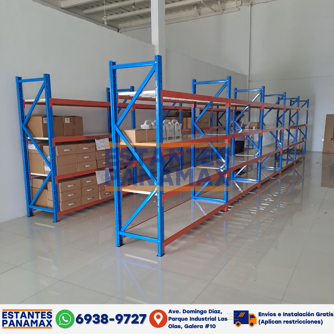 Rack para Bodega de Carga Mediana 350kg x Nivel de 4 Niveles 200*200*6 ...