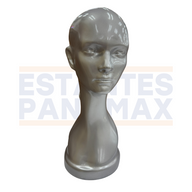 Maniquí de Cabeza con Cuello Mujer Color Gris PMX-1305