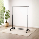 Perchero Exhibidor de Ropa Cromado con Negro XBH-CR13