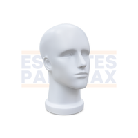 Maniquí de Cabeza Hombre Blanco de Fibra de Vidrio XBH-MT08