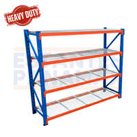Rack de Bodega de Carga Pesada 1000kg/Nivel con Mallas 240x100cm PMX-1094 1 Tonelada. ***SE VENDE POR PIEZAS***