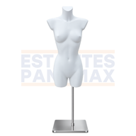 Maniquí Top de Dama Mujer Feminina Blanco Fibra de Vidrio XBH-MT06