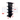 Góndola Doble Lado Perforado Negro 5 Niveles 230x120x70cm 125kg/nivel PMX-7003-D