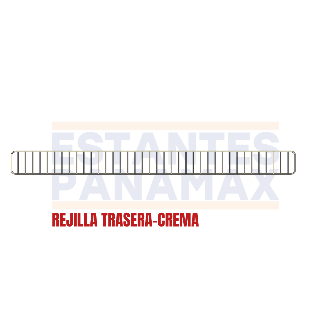 Rejilla de Hierro Trasera Crema 9.5x117cm RT117-CR