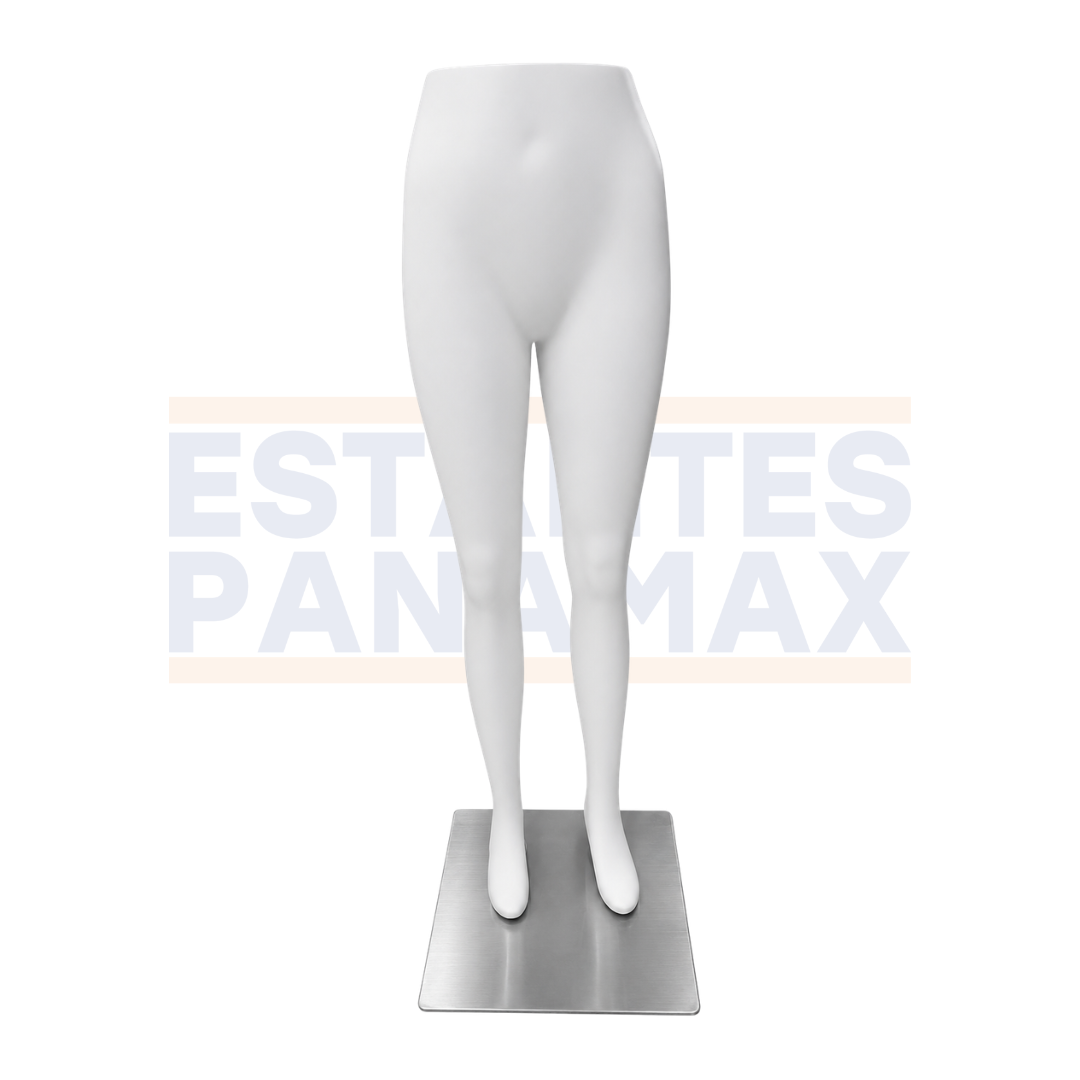 Maniquí de Dama Mujer Feminina de Pantalón Blanco Fibra de Vidrio XBH-MT07