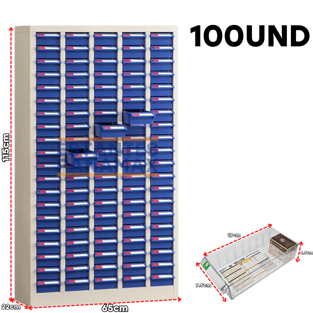 Set de 100 Organizadores Plásticos PMX-1182