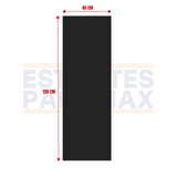 Par de 2 Piezas de Planchas Laterales Negro para Góndolas de 1.20m Alto 120x40cm PMX-1415