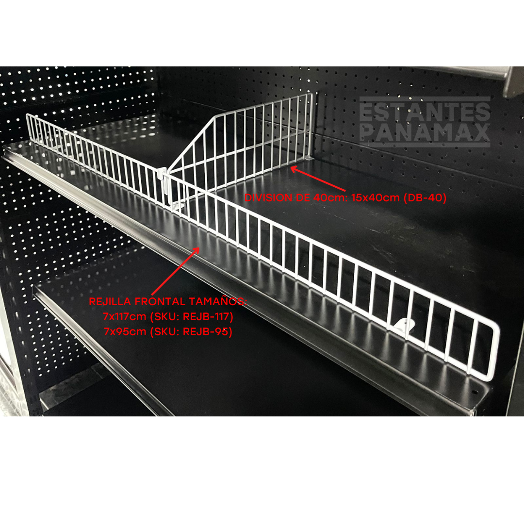 Rejillas Frontales Blanco 7x117cm(REJB-117) o 7x95cm(REJB-95) & División 15x40cm(DB-40)