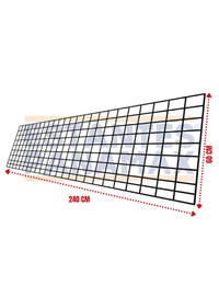 Malla Metálica Negro de 240x60cm 60mm BLK-240X60